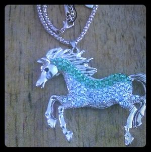 Horse Rhinestone Necklace